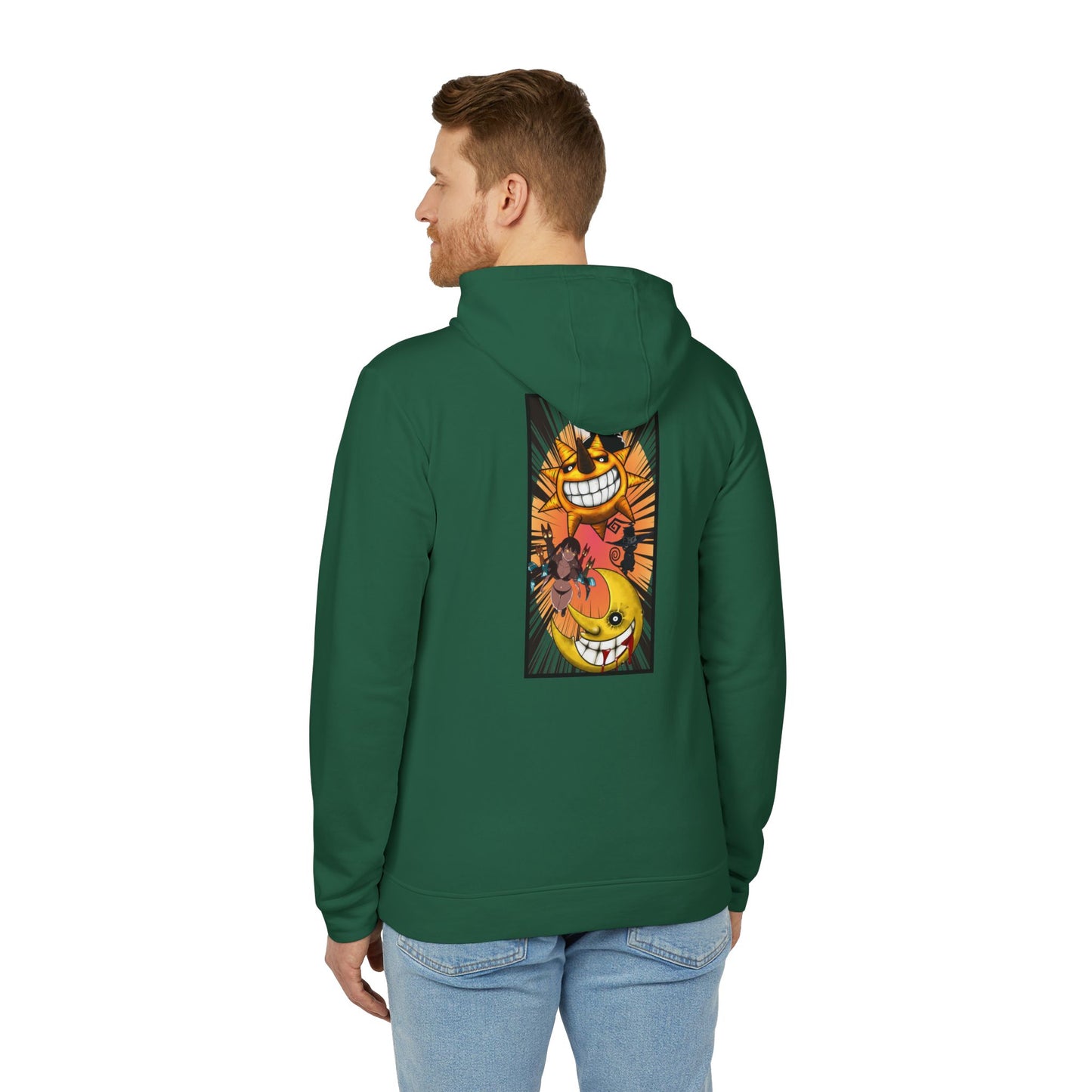 Custom Adidas hoodie (Fire Force x soul eater)