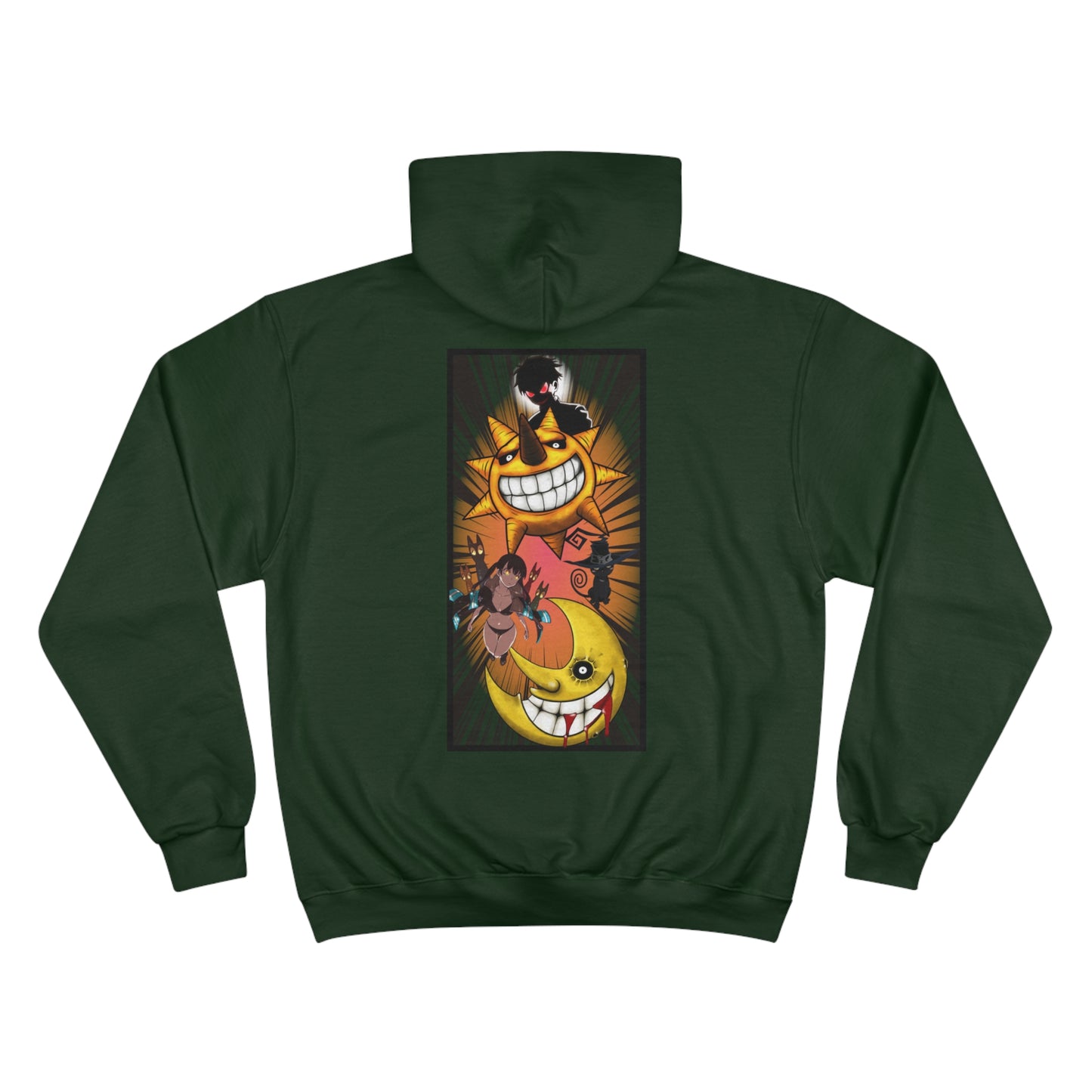 Custom (Fire Force x Soul Eater ) on champion hoodie