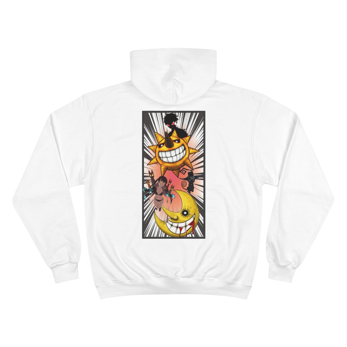 Custom (Fire Force x Soul Eater ) on champion hoodie