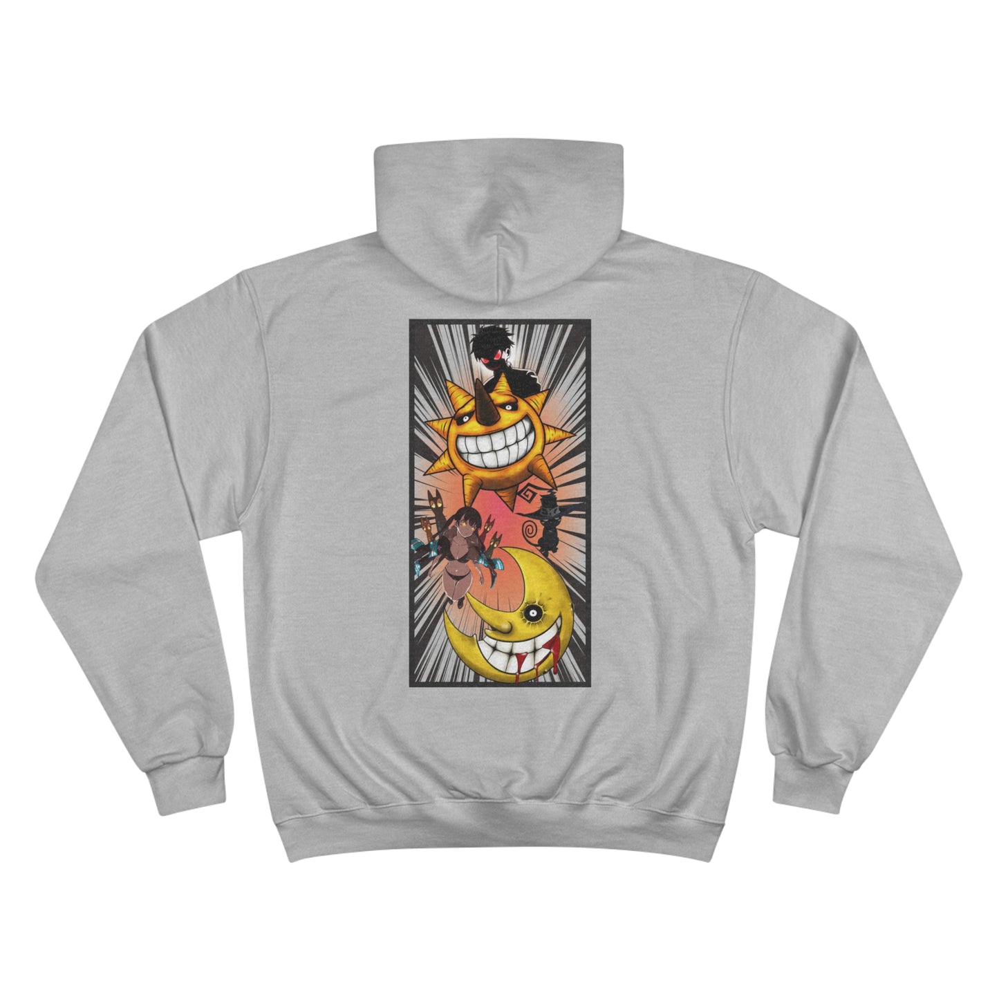 Custom (Fire Force x Soul Eater ) on champion hoodie