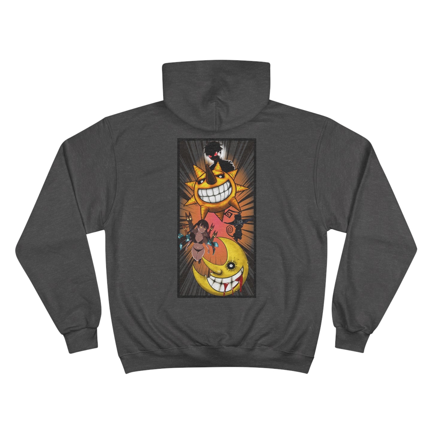 Custom (Fire Force x Soul Eater ) on champion hoodie