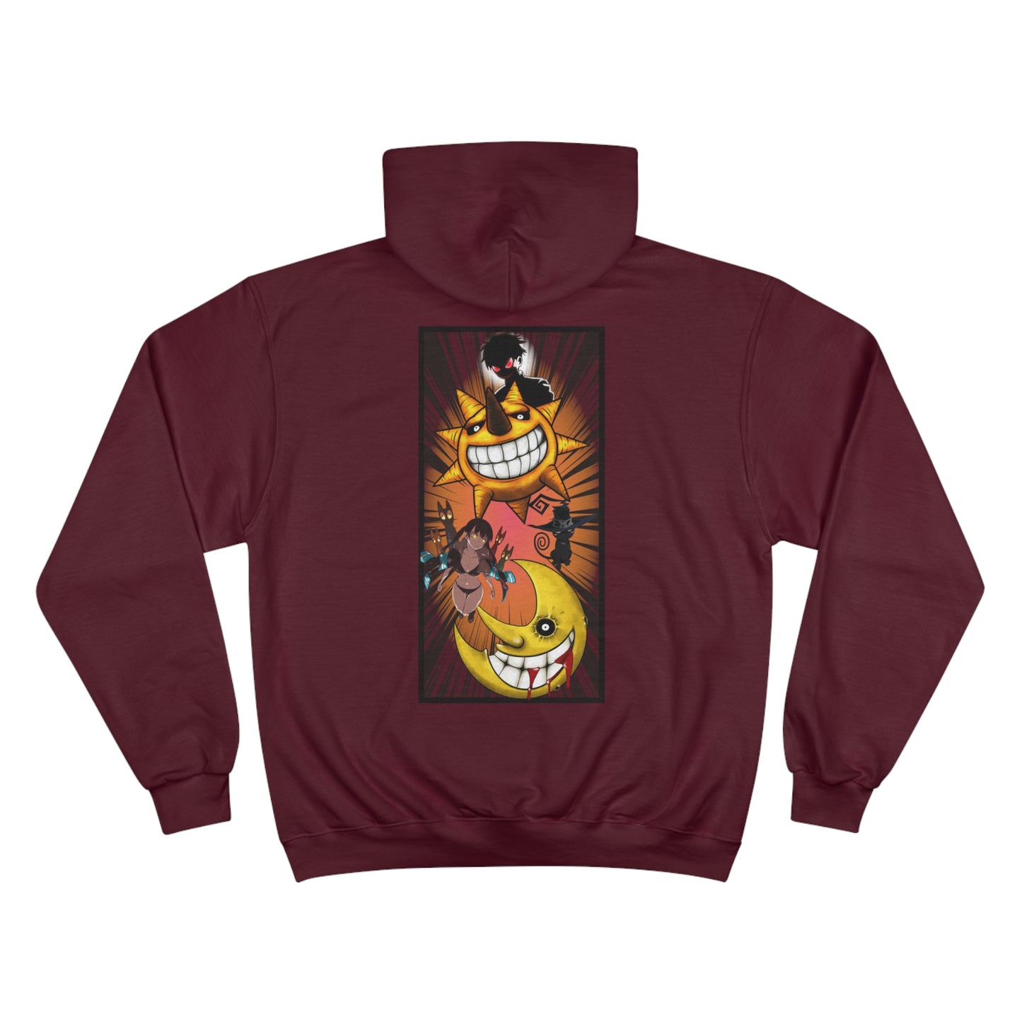 Custom (Fire Force x Soul Eater ) on champion hoodie