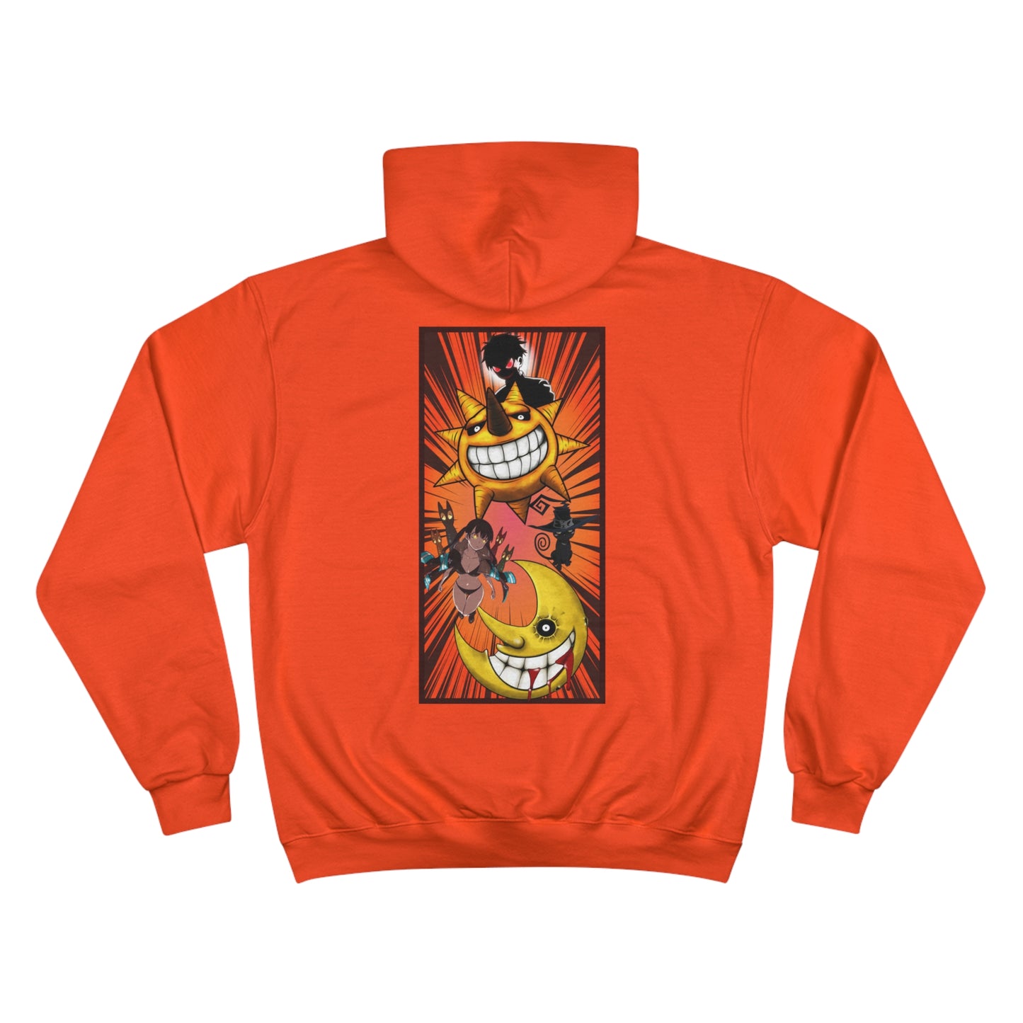 Custom (Fire Force x Soul Eater ) on champion hoodie