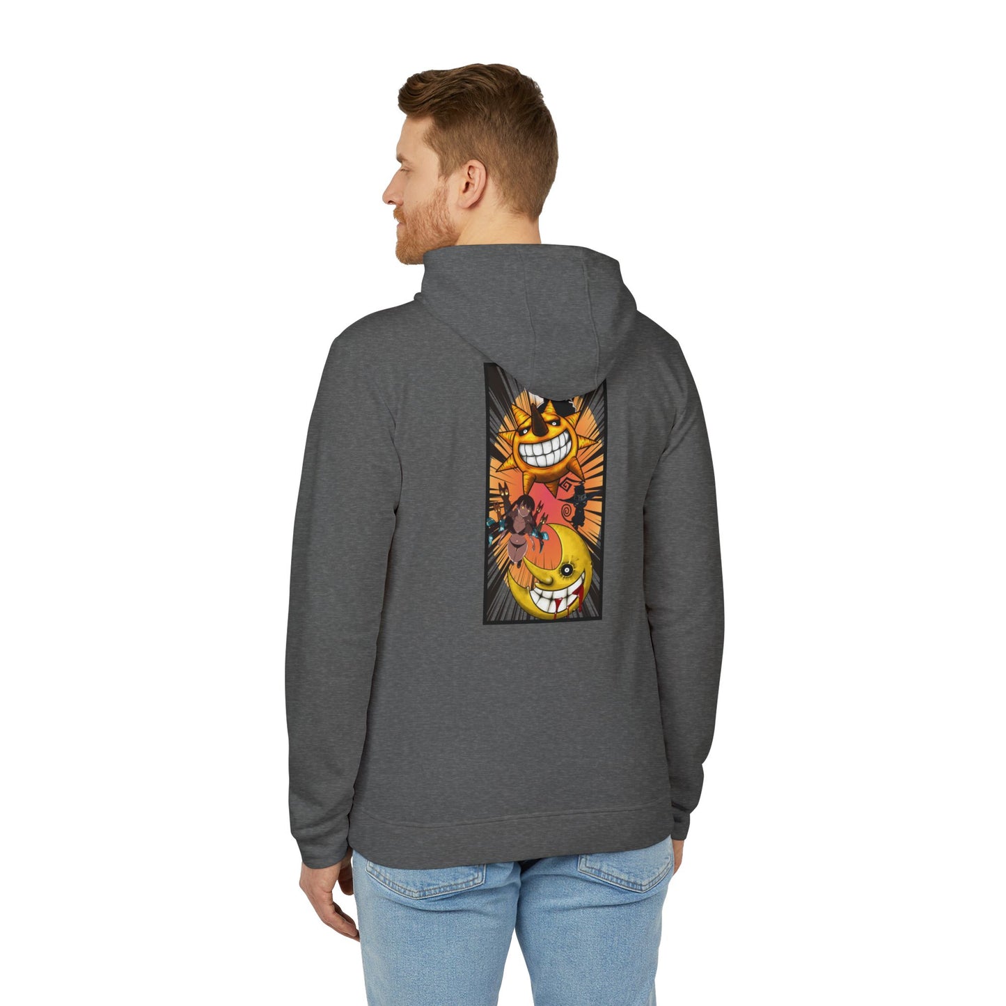 Custom Adidas hoodie (Fire Force x soul eater)