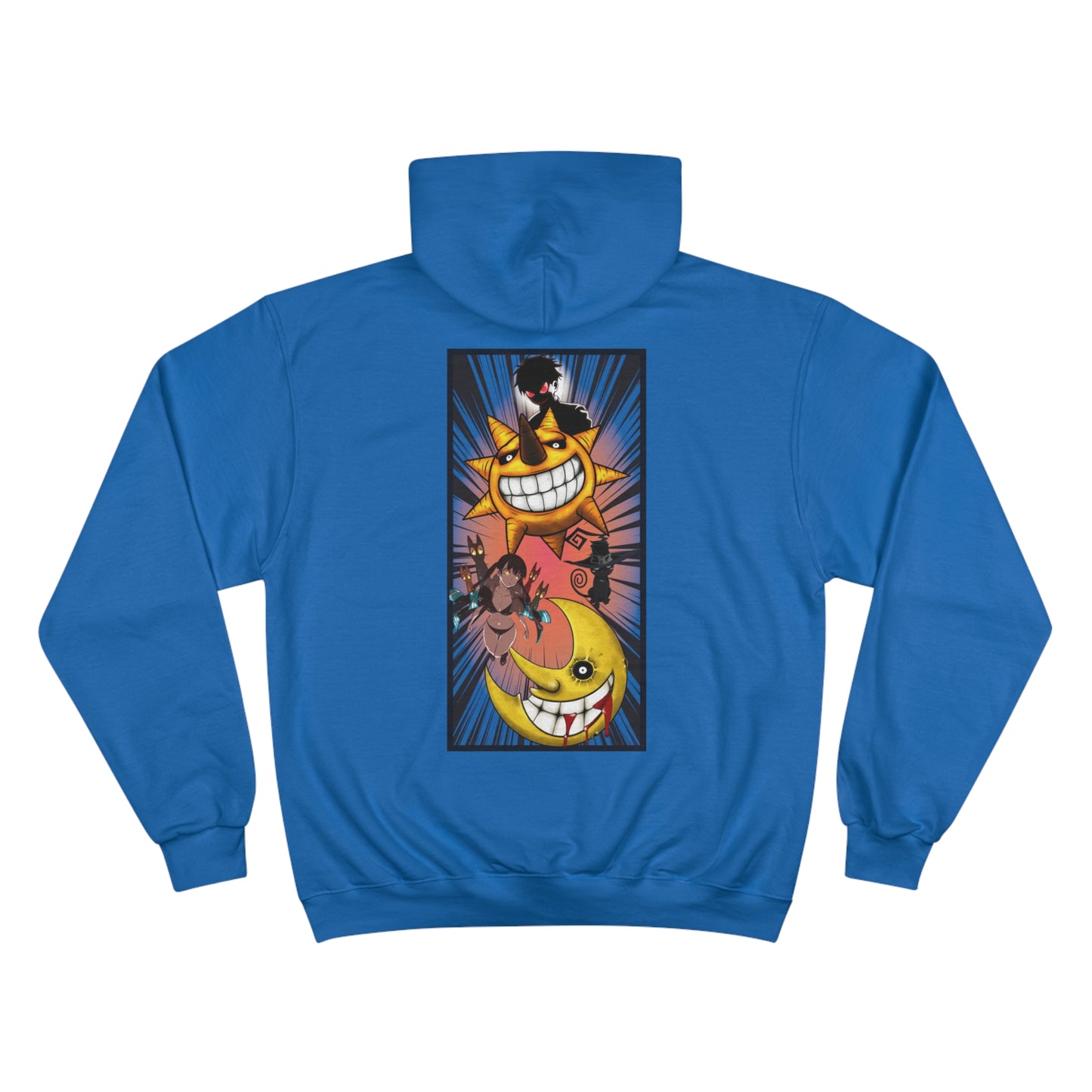 Custom (Fire Force x Soul Eater ) on champion hoodie