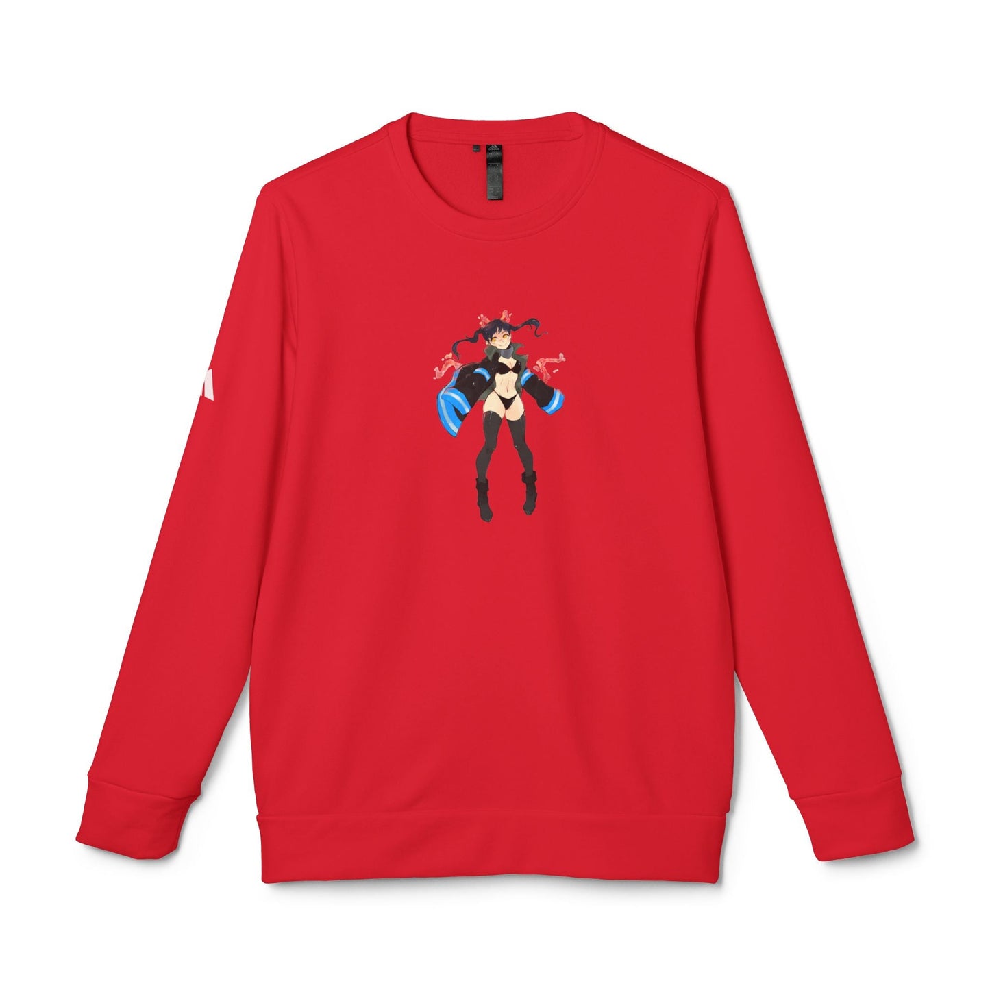 (Fire Force X Soul Eater) on Custom Addidas - Red / XS - Sweatshirt