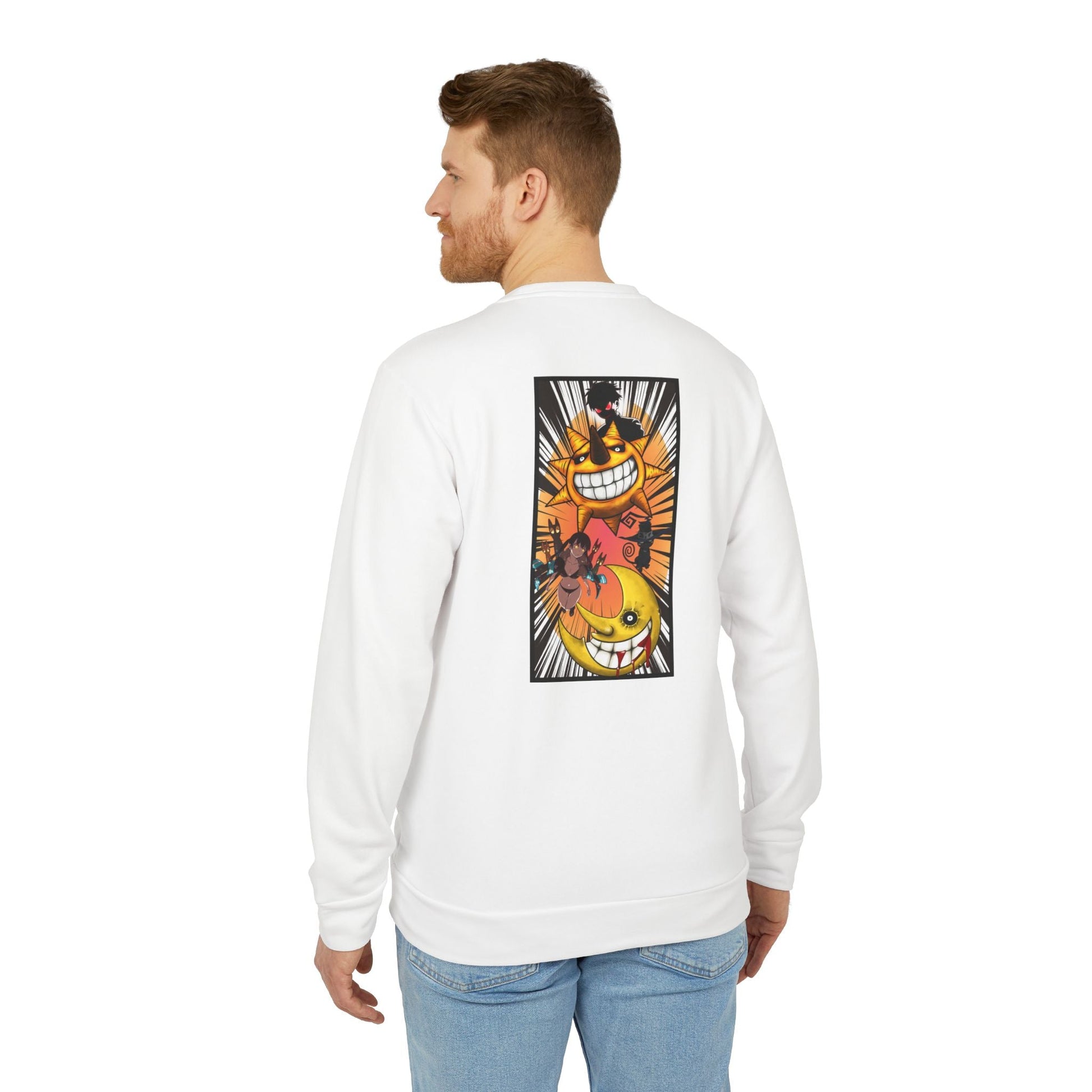 (Fire Force X Soul Eater) on Custom Addidas - Sweatshirt